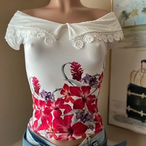 🌸Stunning Floral Colombian Blouse/Top 🌸